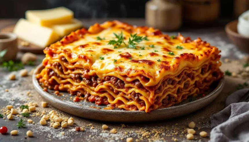 Gratin fondant lasagnes